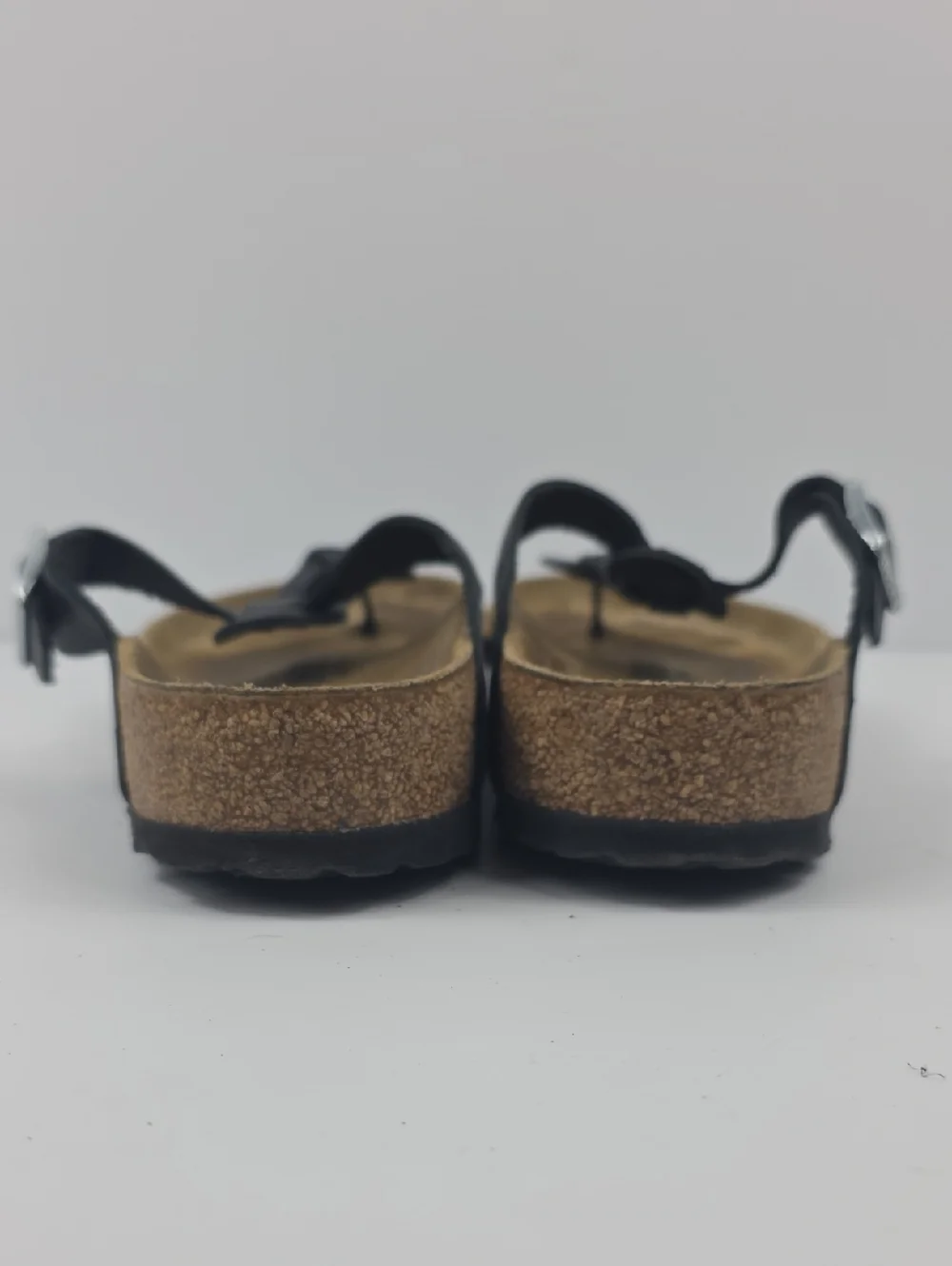 Birkenstock Gizeh Braided Black Leather Women's Sandals Size 9‎